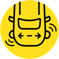 Strut assembly noise icon.