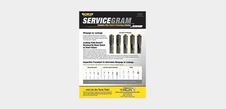 Weepage vs Leakage in Shocks & Struts ServiceGram icon