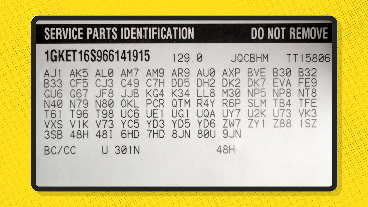 GM Suspension RPO Codes | Monroe Shocks & Struts