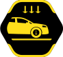 Car stability icon.
