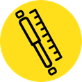 proper-shock-length-icon Proper shock length icon.