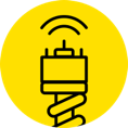 strut-making-noise-over-bumps-icon Strut making noise over bumps icon.